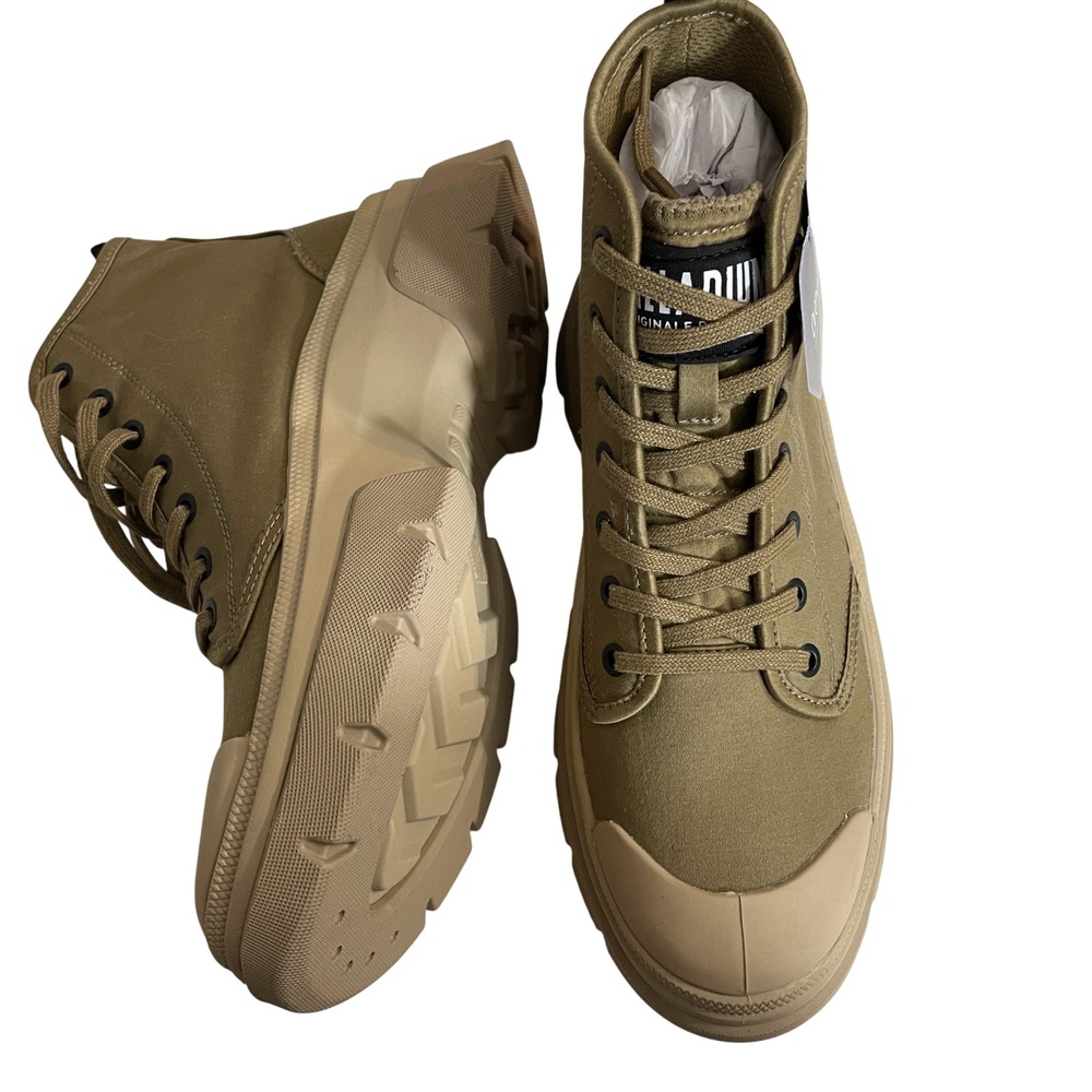 Palladium Pallawave NEW High Top Sneaker Olive Ortholite Womens 8.5